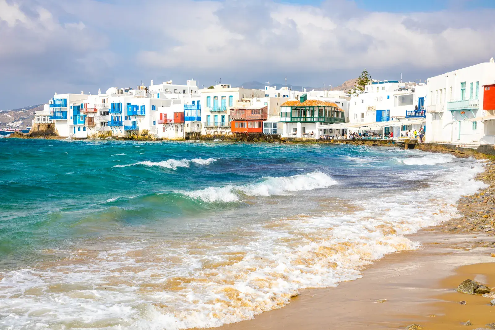 Das berühmte bunte Klein-Venedig in Mykonos-Stadt